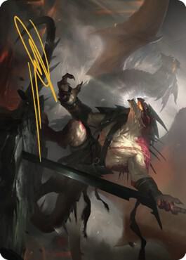 Rivaz of the Claw Art Card (Gold-Stamped Signature) [Dominaria United Art Series]