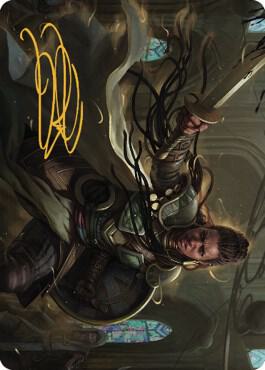 Shanna, Purifying Blade Art Card 1 (Gold-Stamped Signature) [Dominaria United Art Series]