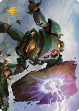 Walking Bulwark Art Card (Gold-Stamped Signature) [Dominaria United Art Series]