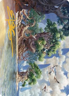 Yavimaya Coast Art Card (Gold-Stamped Signature) [Dominaria United Art Series]
