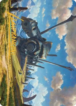 Plains Art Card 1 (Gold-Stamped Signature) [Dominaria United Art Series]
