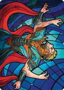 Ertai Resurrected Art Card 1 (Gold-Stamped Signature) [Dominaria United Art Series]