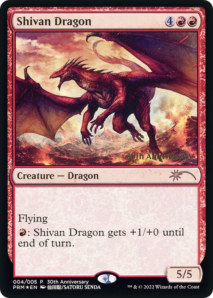 Shivan Dragon [30th Anniversary History Promos]