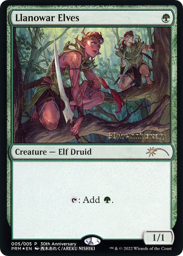 Llanowar Elves [30th Anniversary History Promos]