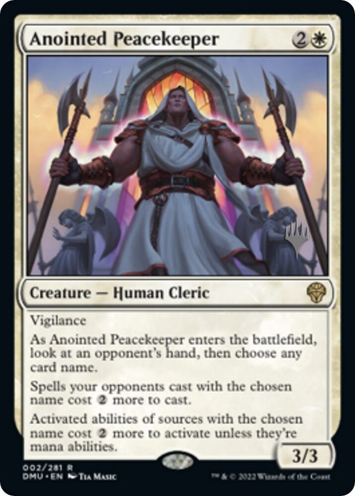 Anointed Peacekeeper (Promo Pack) [Dominaria United Promos]