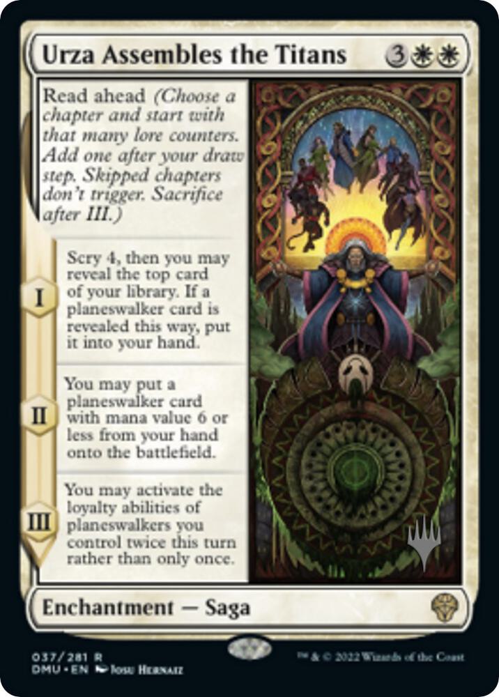 Urza Assembles the Titans (Promo Pack) [Dominaria United Promos]