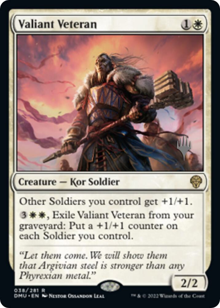 Valiant Veteran (Promo Pack) [Dominaria United Promos]