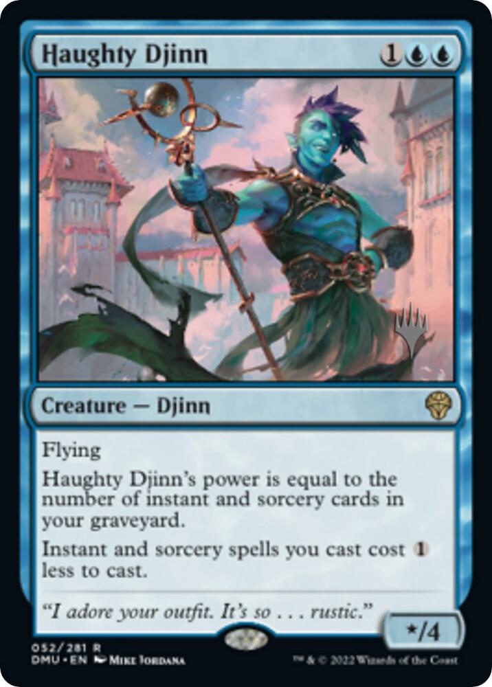 Haughty Djinn (Promo Pack) [Dominaria United Promos]
