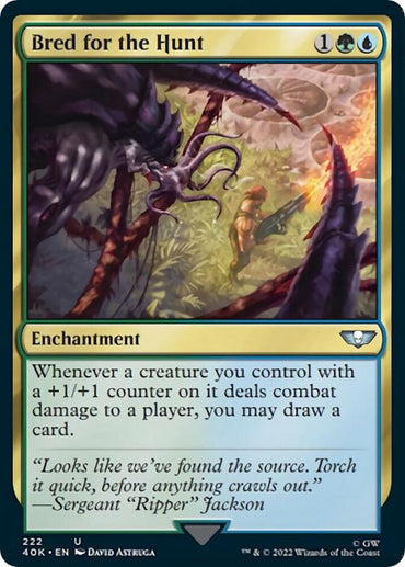 Bred for the Hunt (Surge Foil) [Warhammer 40,000]