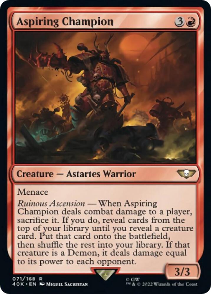 Aspiring Champion (Surge Foil) [Warhammer 40,000]