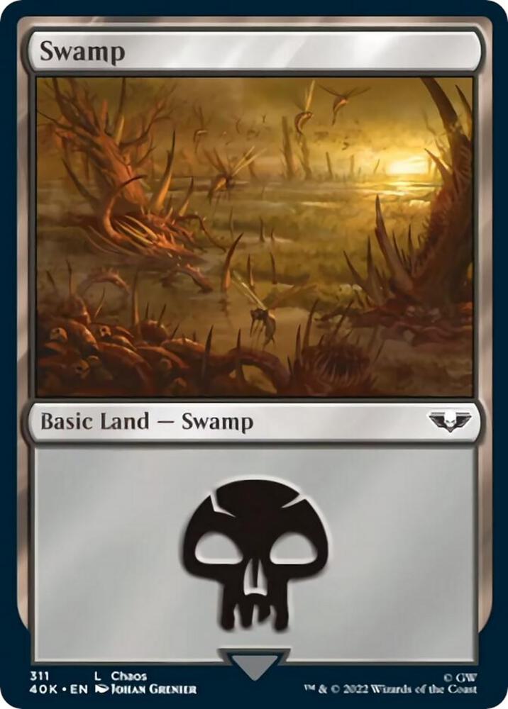 Swamp (311) (Surge Foil) [Warhammer 40,000]