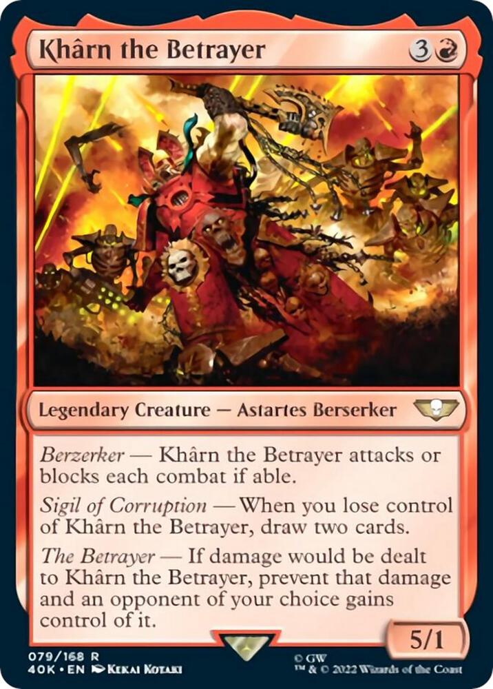 Kharn the Betrayer (Surge Foil) [Warhammer 40,000]