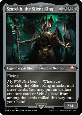 Szarekh, the Silent King (Display Commander) (Surge Foil) [Warhammer 40,000]