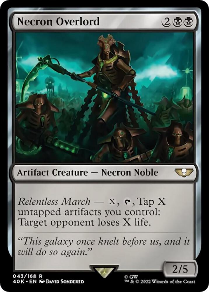 Necron Overlord [Warhammer 40,000]