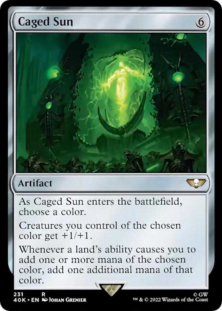 Caged Sun (Surge Foil) [Warhammer 40,000]