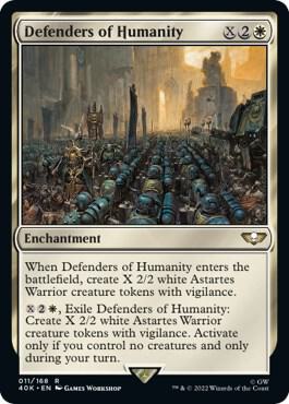 Defenders of Humanity (Surge Foil) [Warhammer 40,000]
