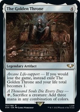 The Golden Throne (Surge Foil) [Warhammer 40,000]