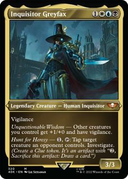 Inquisitor Greyfax (Display Commander) (Etched Foil) [Warhammer 40,000]