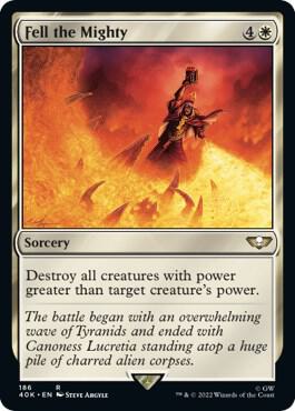 Fell the Mighty (Surge Foil) [Warhammer 40,000]