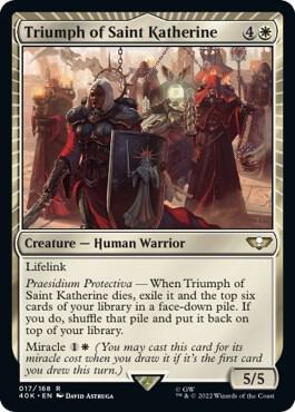 Triumph of Saint Katherine (Surge Foil) [Warhammer 40,000]
