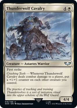 Thunderwolf Cavalry (Surge Foil) [Warhammer 40,000]