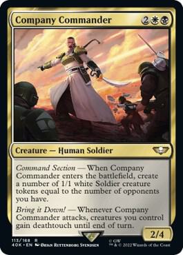Company Commander (Surge Foil) [Warhammer 40,000]