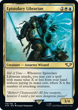 Epistolary Librarian (Surge Foil) [Warhammer 40,000]