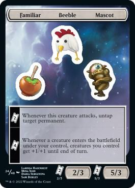 Familiar Beeble Mascot [Unfinity Stickers]