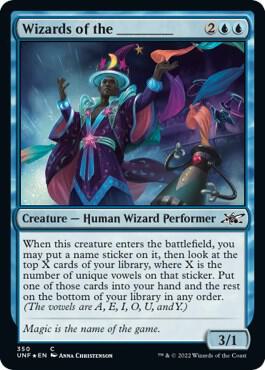 Wizards of the _____ (Galaxy Foil) [Unfinity]