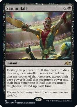 Saw in Half (Galaxy Foil) [Unfinity]