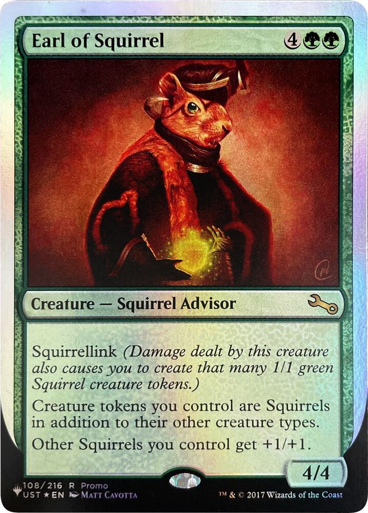 Earl of Squirrel (Unfinity Foil Edition) [The List]