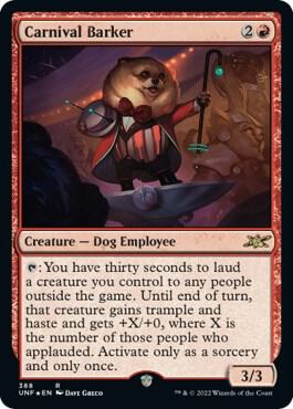 Carnival Barker (Galaxy Foil) [Unfinity]