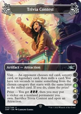 Trivia Contest (3-4-6) [Unfinity]