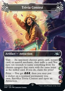 Trivia Contest (3-5-6) [Unfinity]