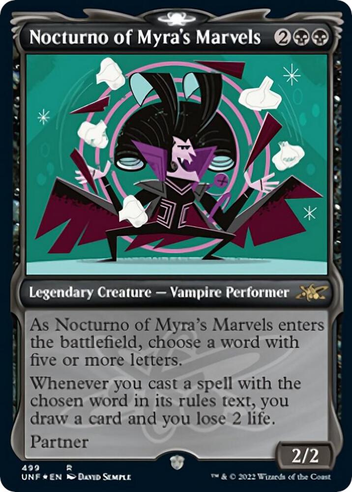 Nocturno of Myra's Marvels (Showcase) (Galaxy Foil) [Unfinity]