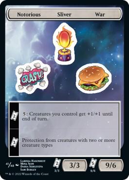 Notorious Sliver War [Unfinity Stickers]
