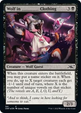 Wolf in _____ Clothing (Galaxy Foil) [Unfinity]