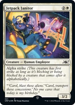 Jetpack Janitor (Galaxy Foil) [Unfinity]