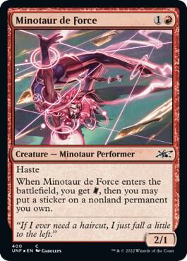 Minotaur de Force (Galaxy Foil) [Unfinity]