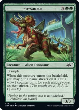 _____-o-saurus (Galaxy Foil) [Unfinity]