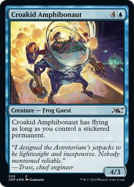 Croakid Amphibonaut (Galaxy Foil) [Unfinity]