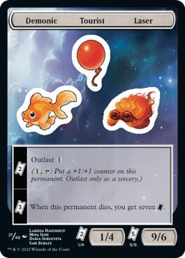 Demonic Tourist Laser [Unfinity Stickers]