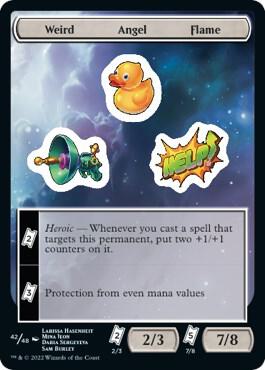 Weird Angel Flame [Unfinity Stickers]
