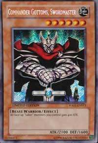 Commander Gottoms, Swordmaster [HA01-EN013] Secret Rare
