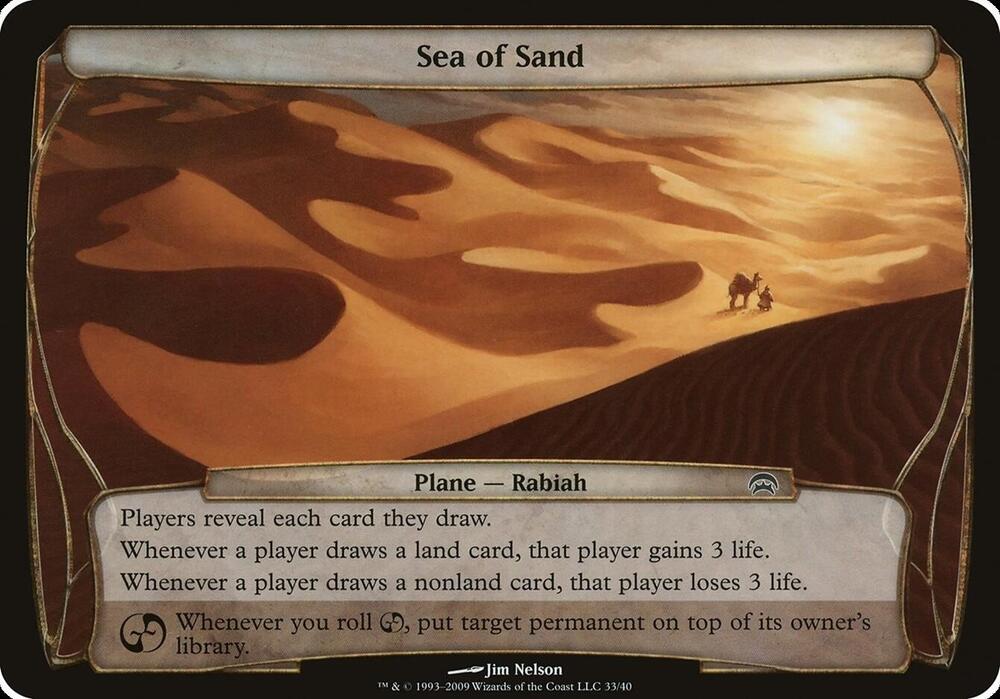 Sea of Sand (Planes) [Planechase Planes]