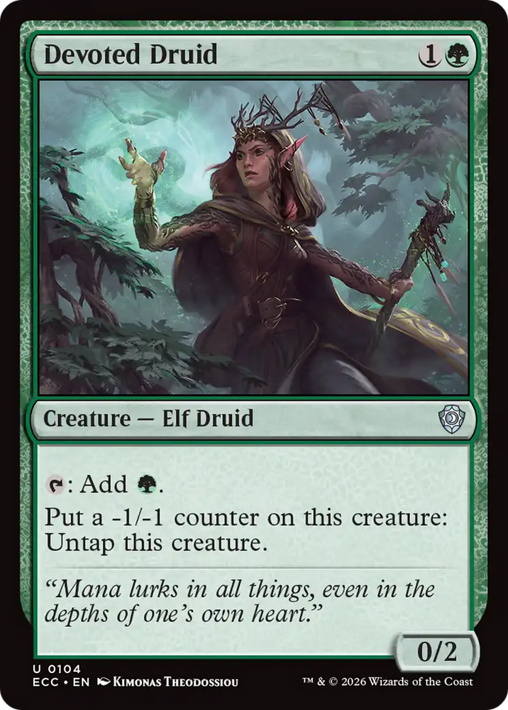 Devoted Druid [Lorwyn Eclipsed Commander]