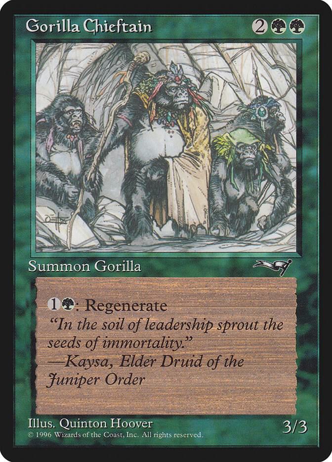 Gorilla Chieftain (Two Gorilla Art) [Alliances]