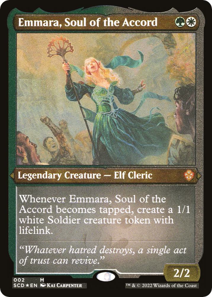 Emmara, Soul of the Accord (Foil Etched) [Starter Commander Decks]