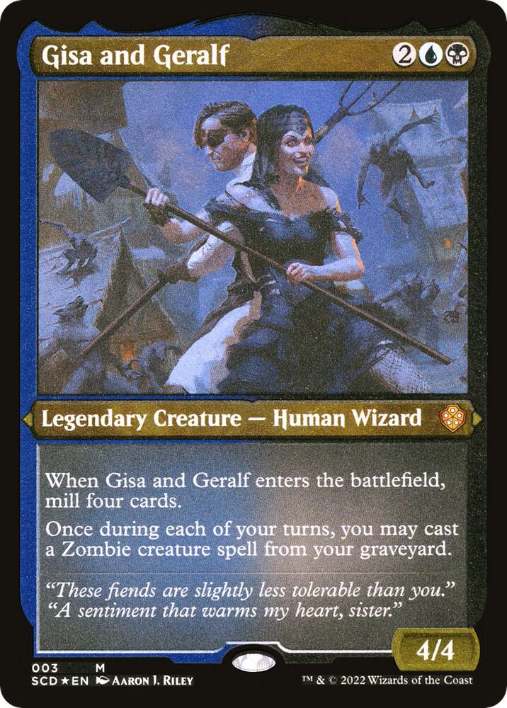 Gisa and Geralf (Foil Etched) [Starter Commander Decks]