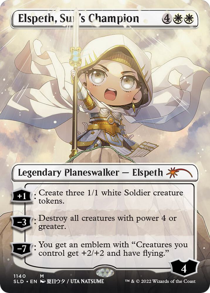 Elspeth, Sun's Champion (Borderless) (1140) [Secret Lair Drop Series]
